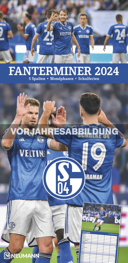 Cover: 4002725994455 | N NEUMANNVERLAGE - FC Schalke 04 2025 Fan-Timer, 22x45cm,...