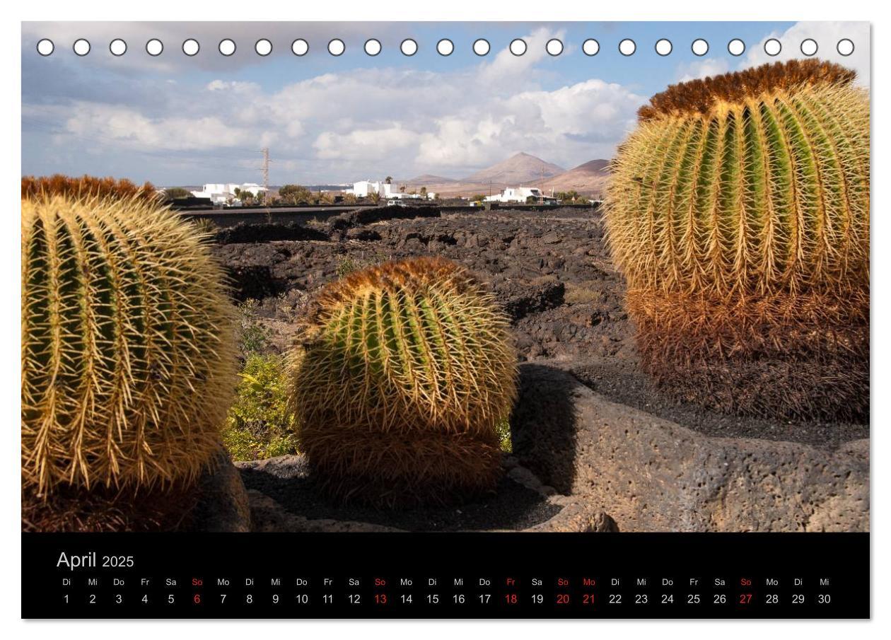 Bild: 9783435720897 | Unterwegs auf Lanzarote (Tischkalender 2025 DIN A5 quer), CALVENDO...