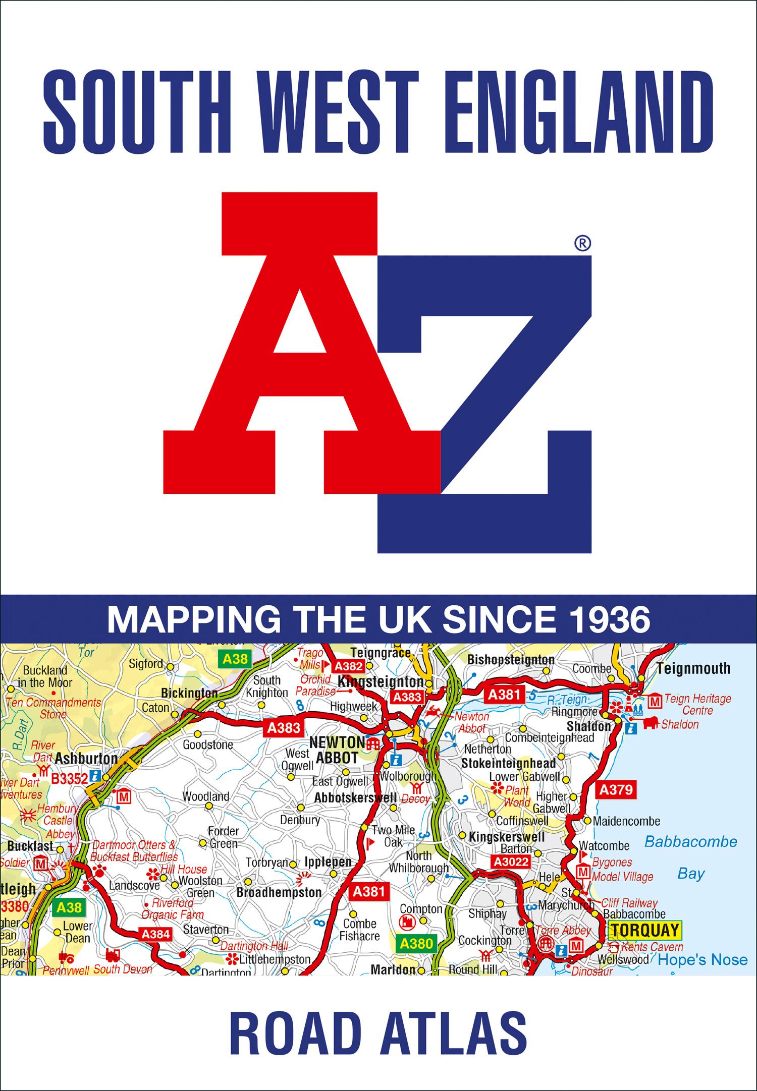 Cover: 9780008560577 | South West England Regional A-Z Road Atlas | A-Z Maps | Taschenbuch