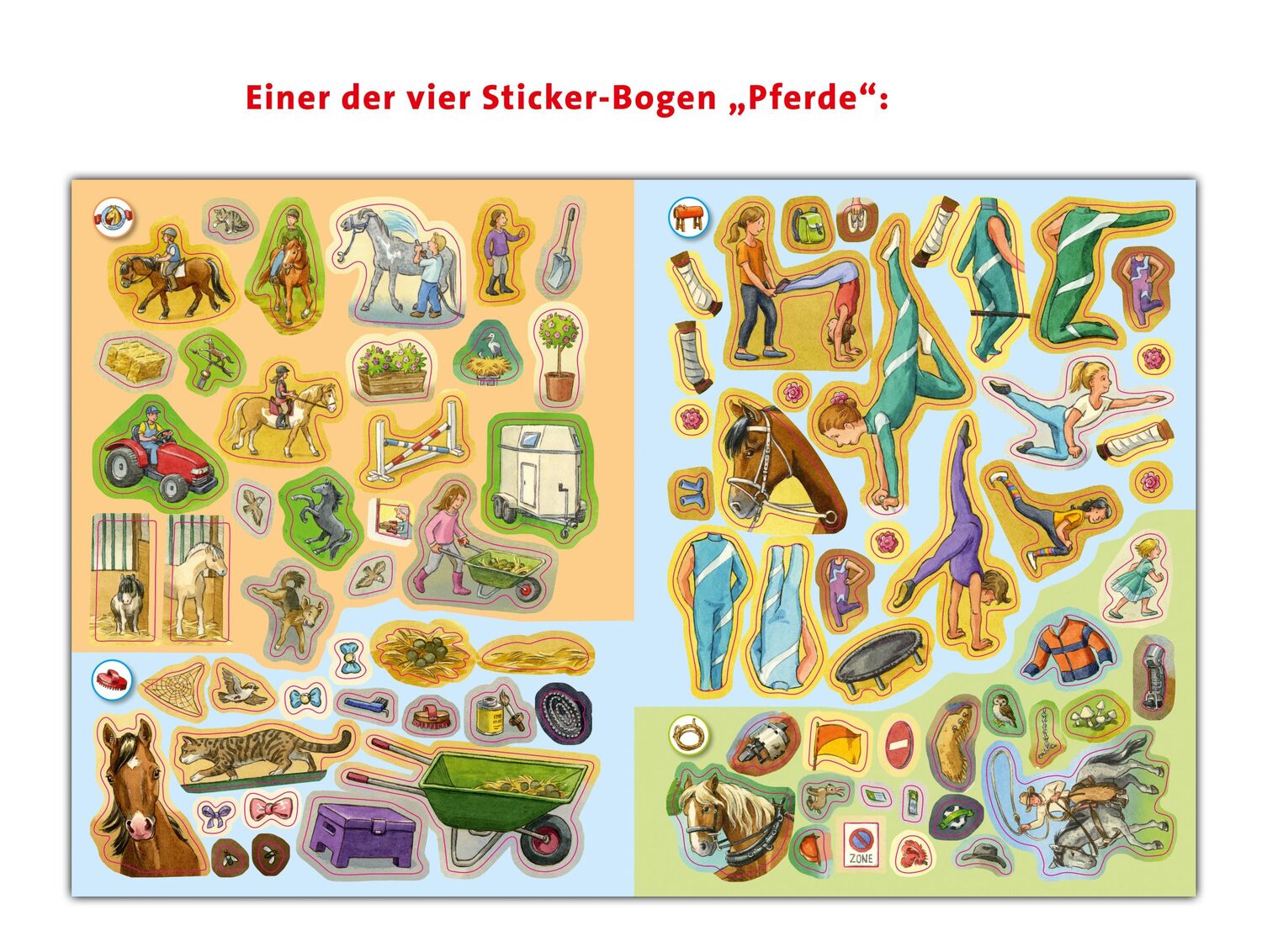 Bild: 9783473326792 | Wieso? Weshalb? Warum? Stickerheft: Pferde | Ute Simon | Taschenbuch