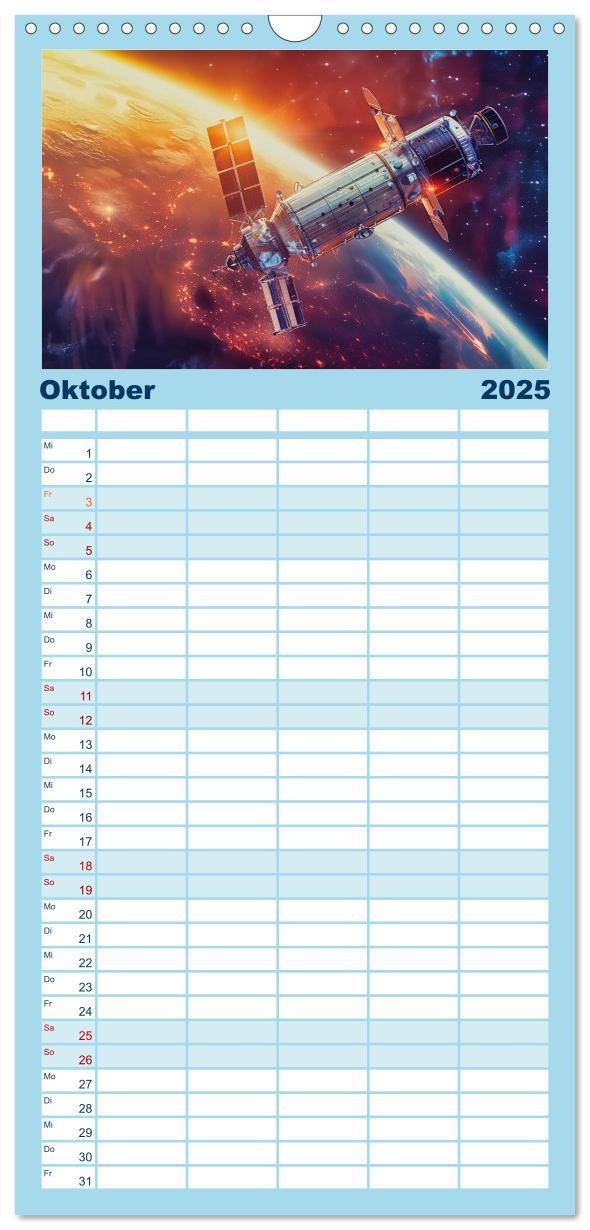 Bild: 9783457153956 | Familienplaner 2025 - Sternenreisen - Ein kosmischer Kalender mit 5...