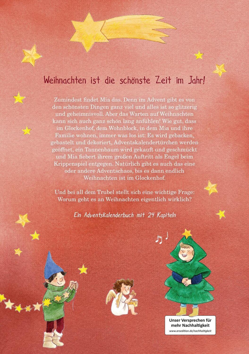 Rückseite: 9783845855820 | 24 Adventsgeschichten aus dem Glockenhof | Christine Schniedermann