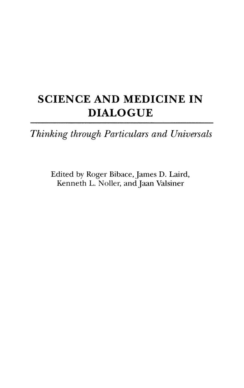 Cover: 9780275978723 | Science and Medicine in Dialogue | Roger Bibace | Buch | Englisch