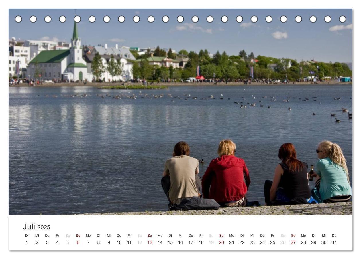 Bild: 9783435776450 | Reykjavìk 64° 08' N (Tischkalender 2025 DIN A5 quer), CALVENDO...