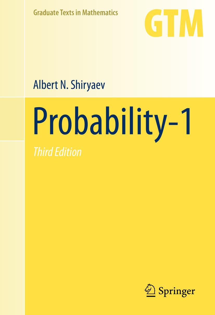 Cover: 9780387722054 | Probability-1 | Albert N. Shiryaev | Buch | xvii | Englisch | 2016