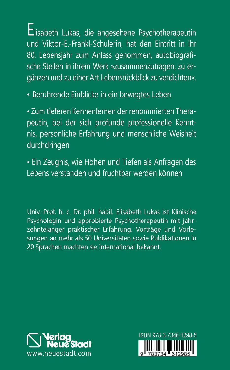 Rückseite: 9783734612985 | Durchquehrung einer bewegten Zeit | Acht Jahrzehnte Lebenserfahrung