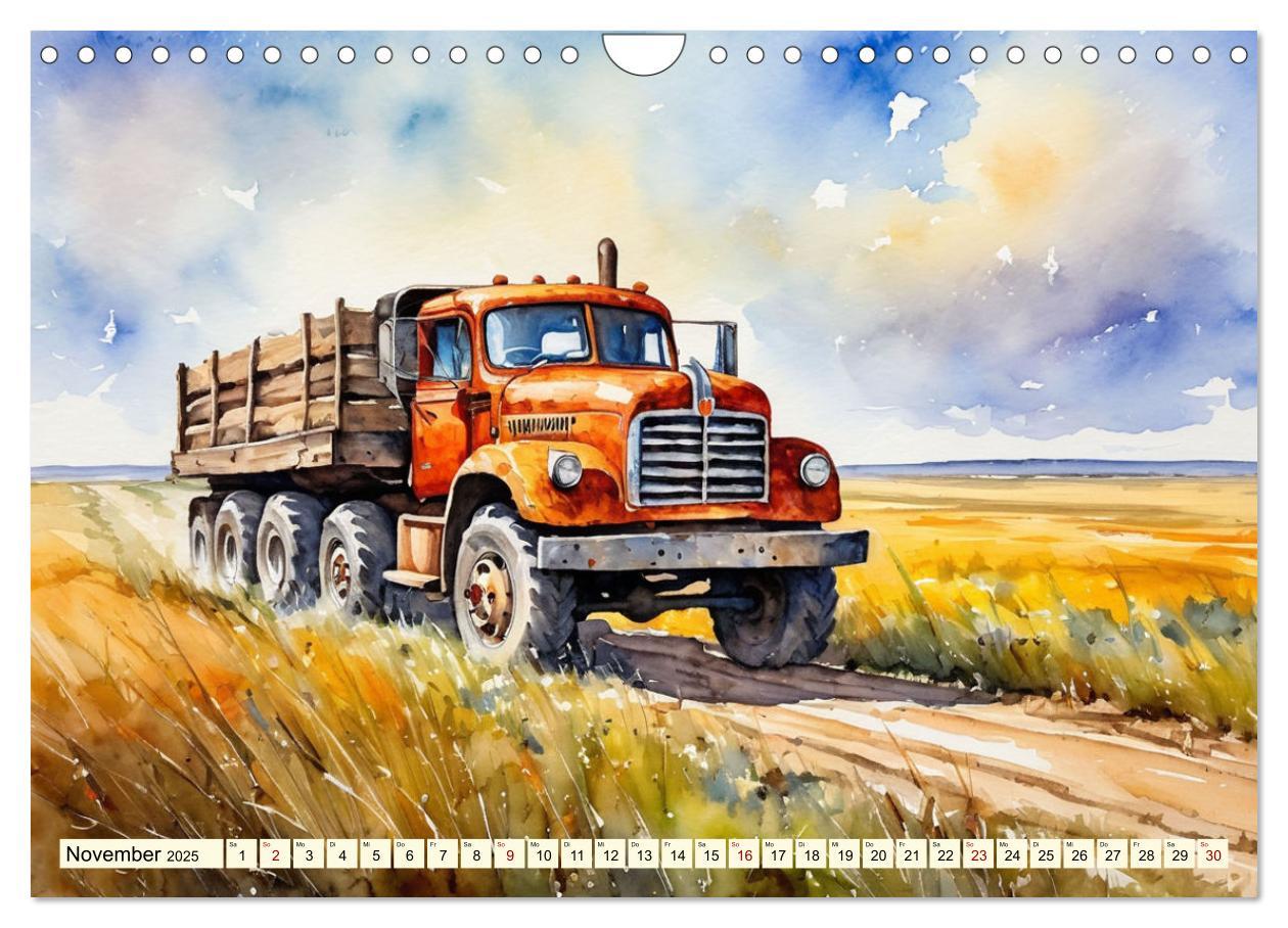 Bild: 9783457151198 | Nostalgische Trucks (Wandkalender 2025 DIN A4 quer), CALVENDO...