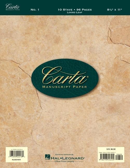 Cover: 73999222180 | Carta Manuscript Paper No. 1 - Basic | Taschenbuch | Buch | Englisch