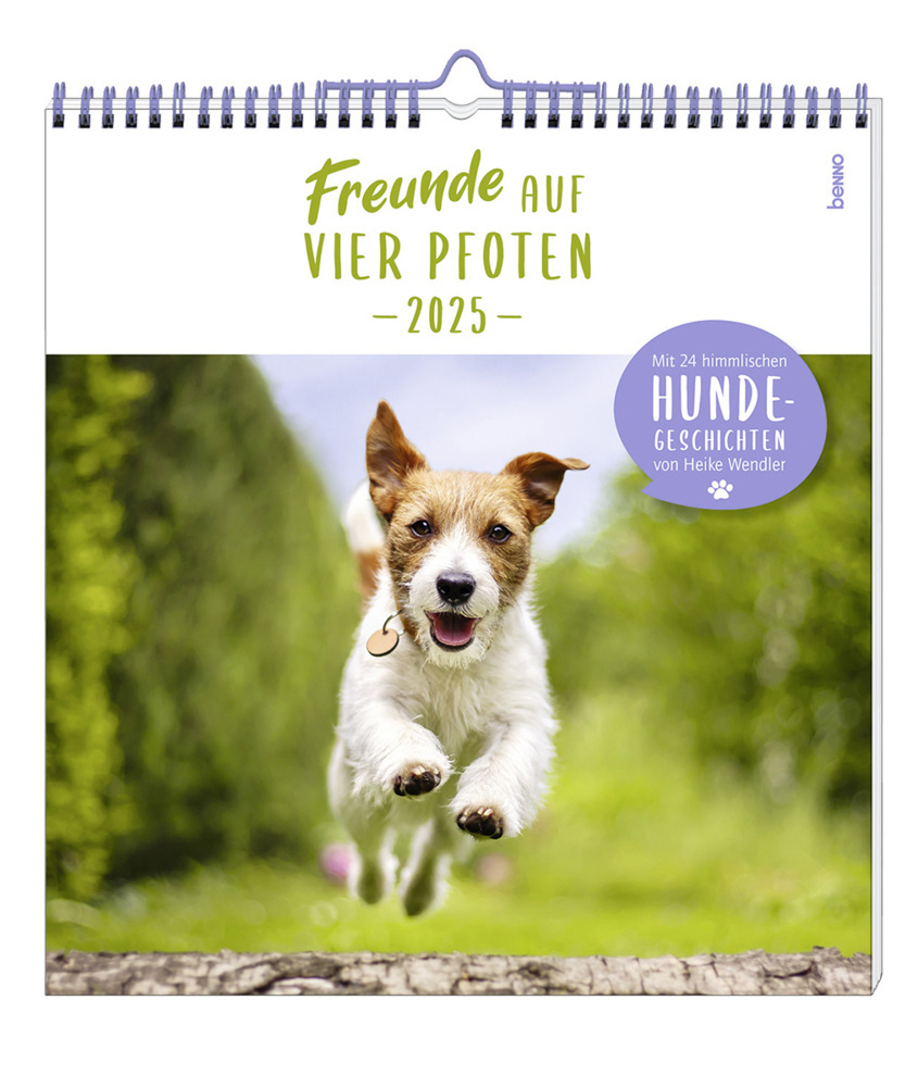 Cover: 9783746264912 | Freunde auf vier Pfoten 2025 | 24 himmlische Hunde-Geschichten | 24 S.