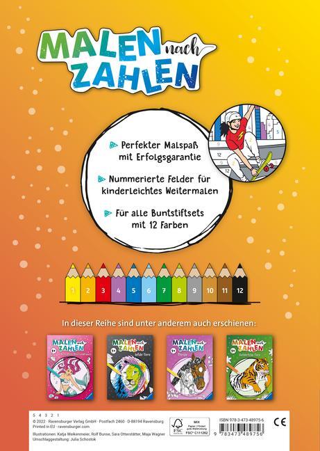 Bild: 9783473489756 | Ravensburger Malen nach Zahlen ab 7 Jahren Ferien - 48 Motive -...