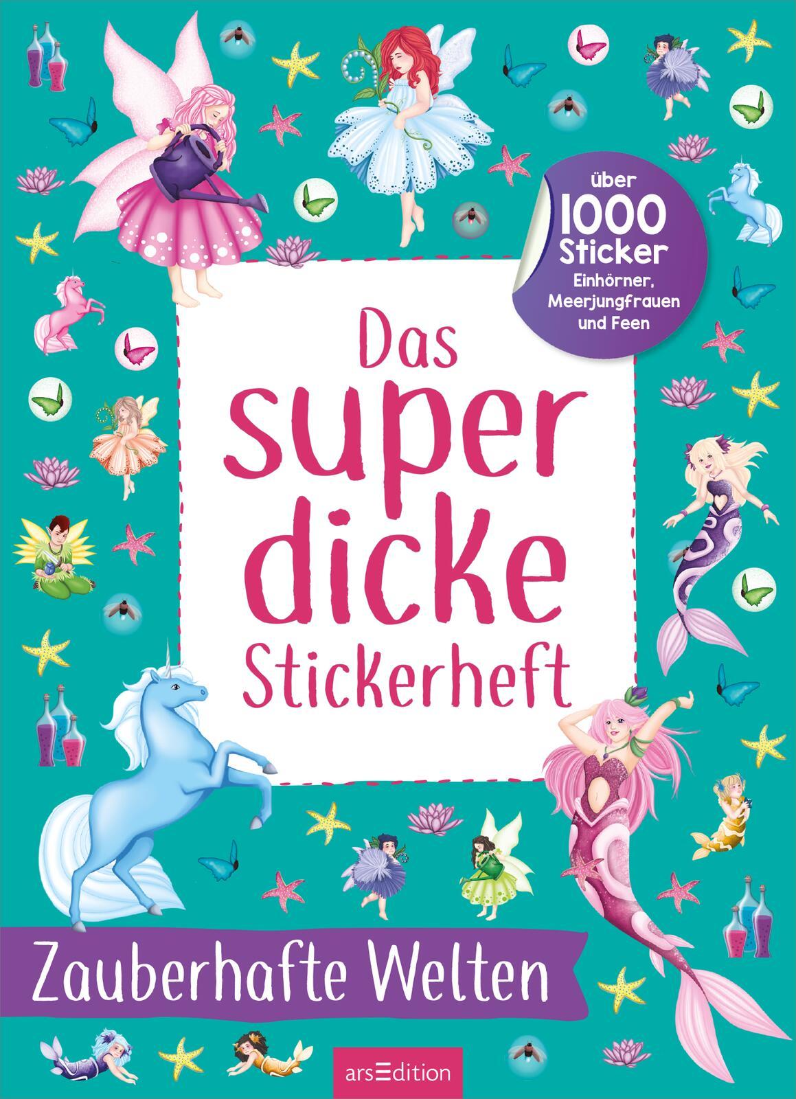 Bild: 9783845861593 | Das superdicke Stickerheft - Zauberhafte Welten | Laura Sommer | Buch