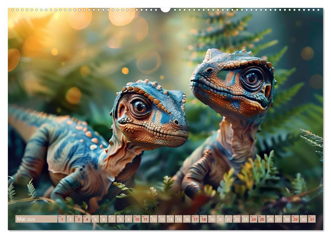 Bild: 9783383797354 | Dino-Babys (Wandkalender 2025 DIN A2 quer), CALVENDO Monatskalender