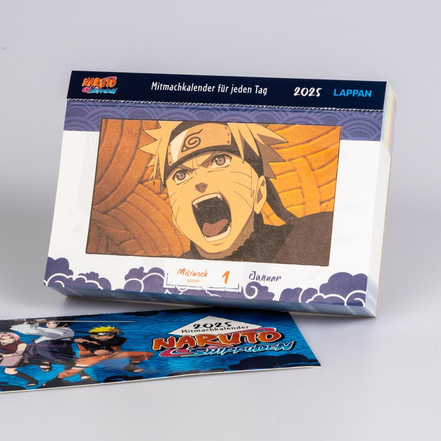 Bild: 9783830321859 | Naruto Shippuden 2025 Mitmachkalender für jeden Tag | Kishimoto | 2025