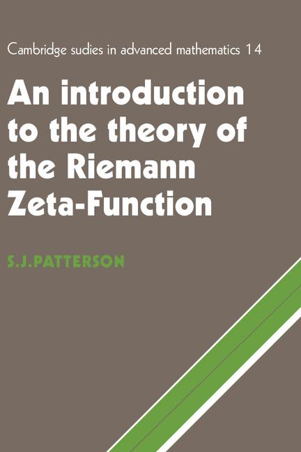 Cover: 9780521499057 | Intro Theo Riemann Zeta Function | Stephen J. Patterson | Taschenbuch