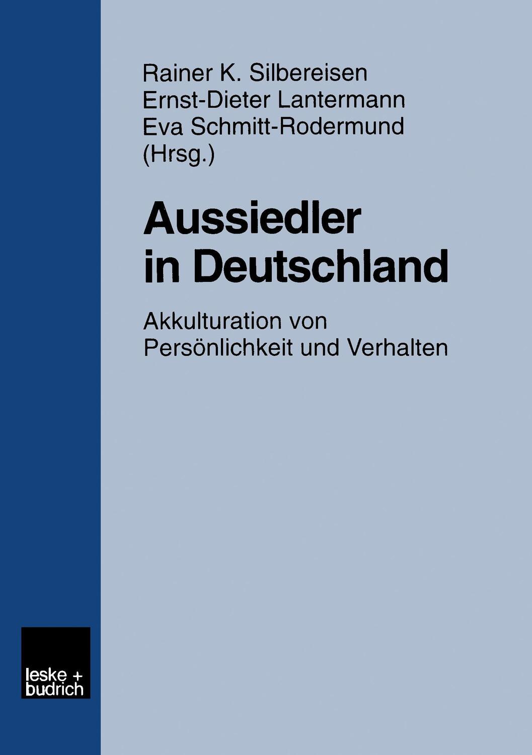 Cover: 9783810019943 | Aussiedler in Deutschland | Rainer K. Silbereisen (u. a.) | Buch