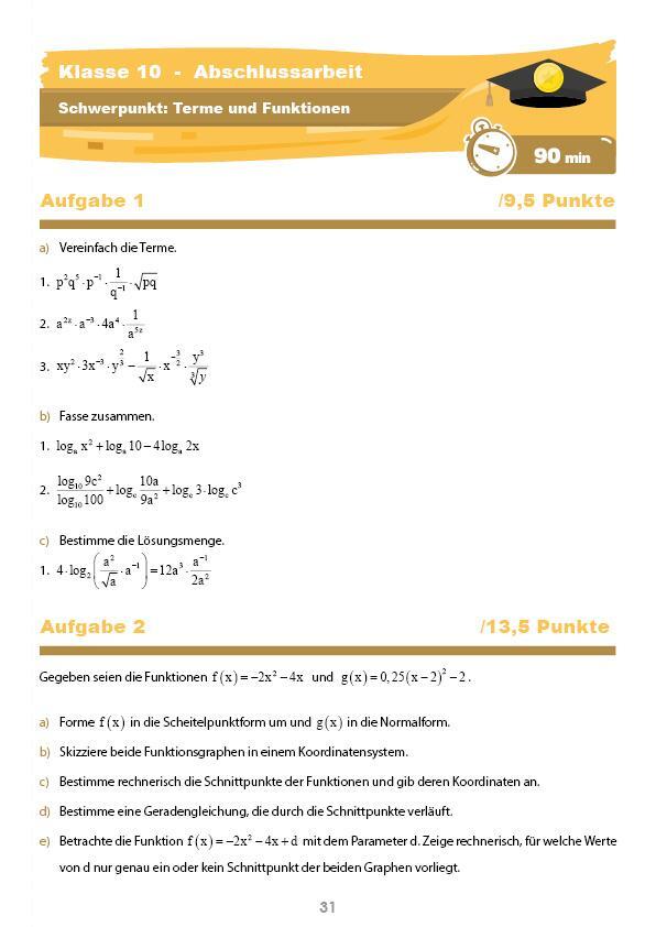 Bild: 9783946641308 | Mathematik Klassenarbeits-Trainer Klasse 10 - mit...