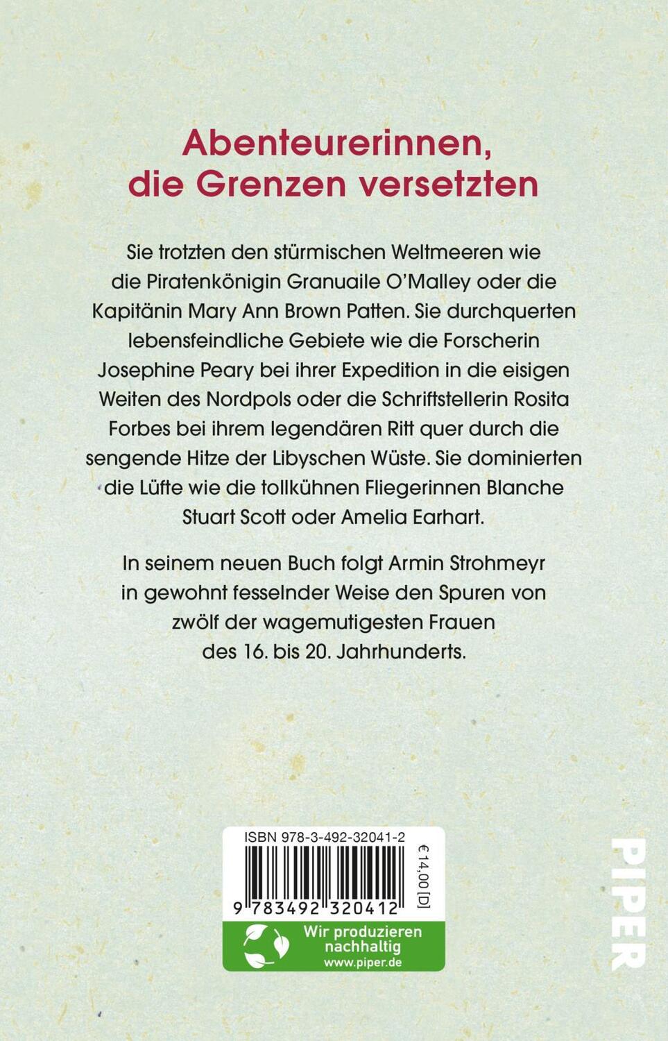 Rückseite: 9783492320412 | Furchtlose Frauen und wie sie die Welt eroberten | 12 Porträts | Buch