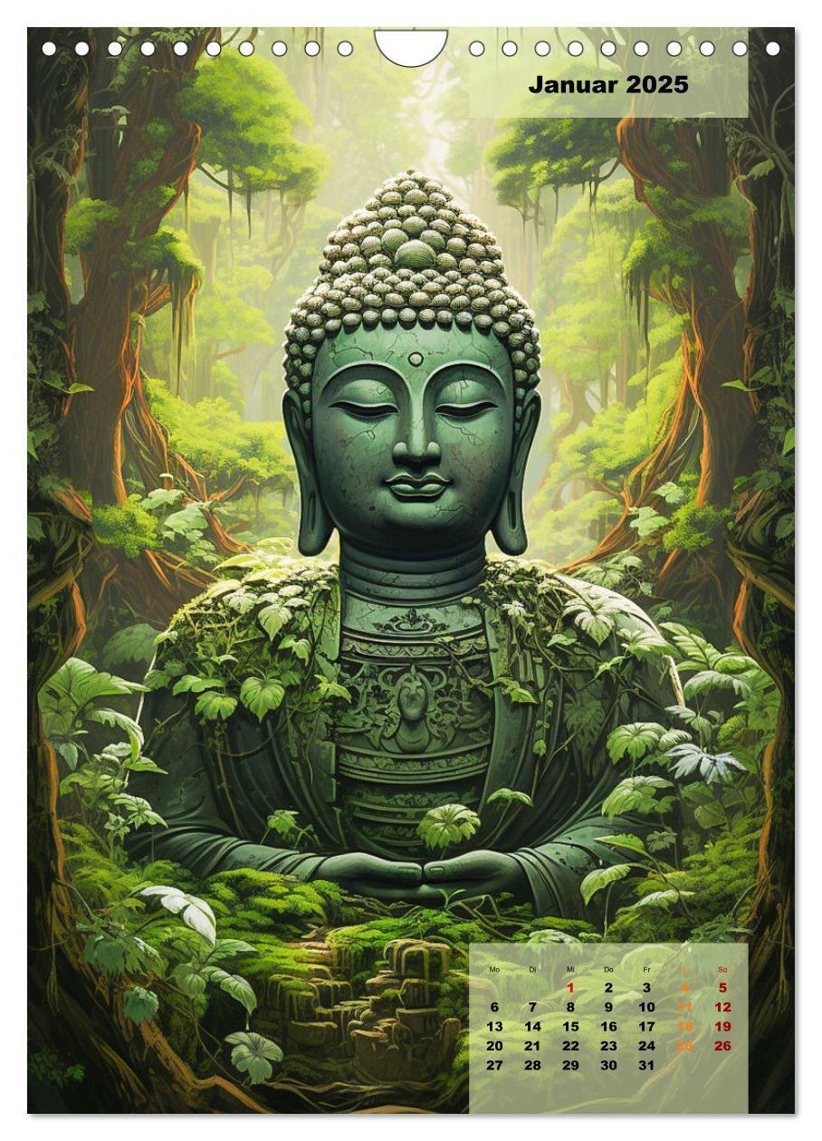 Bild: 9783435854455 | Jade Buddha - Finde die innere Mitte (Wandkalender 2025 DIN A4...