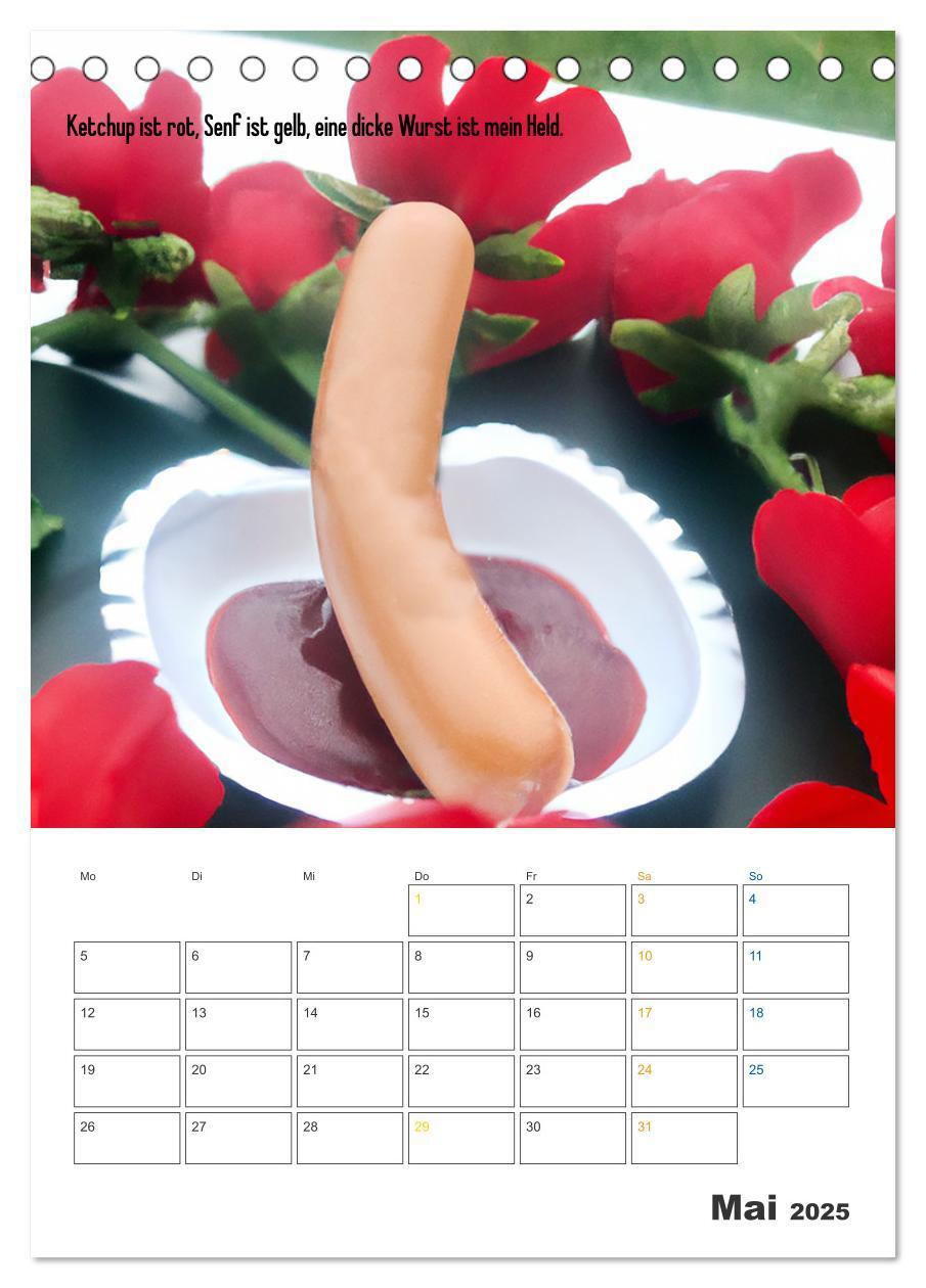 Bild: 9783435880546 | Ist mir Wurst Kalender (Tischkalender 2025 DIN A5 hoch), CALVENDO...