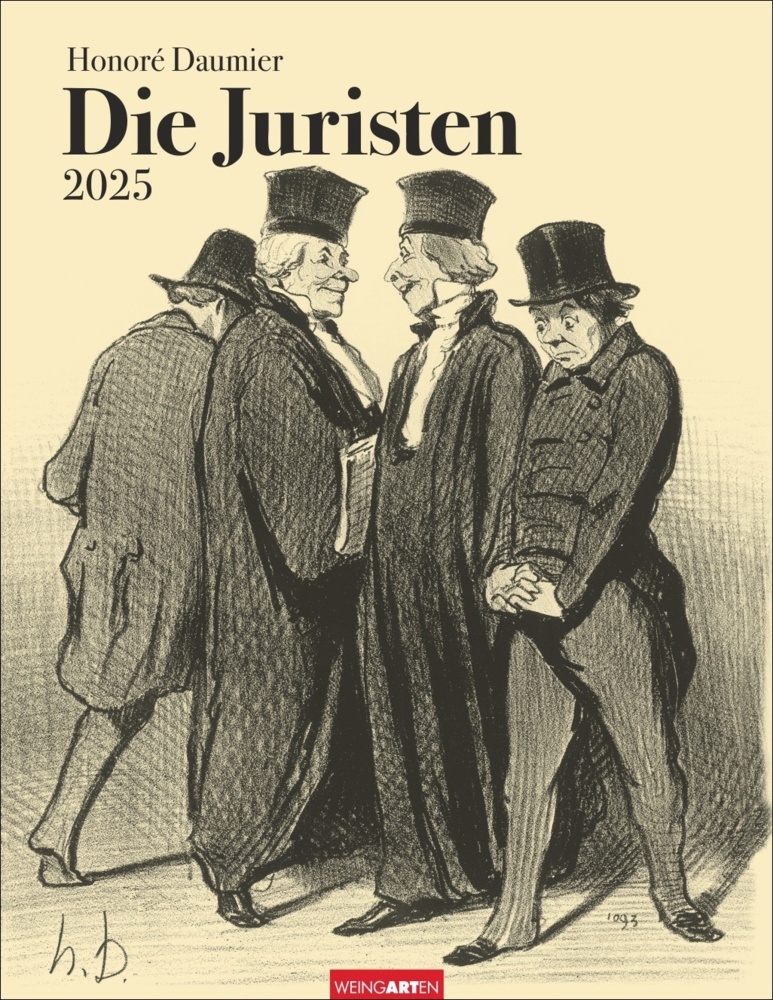 Cover: 9783839900420 | Honoré Daumier: Die Juristen Kalender 2025 | Honoré Daumier | Kalender