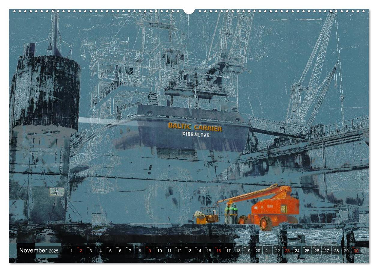 Bild: 9783435693955 | Photo-Art / Hamburg Hafen (hochwertiger Premium Wandkalender 2025...