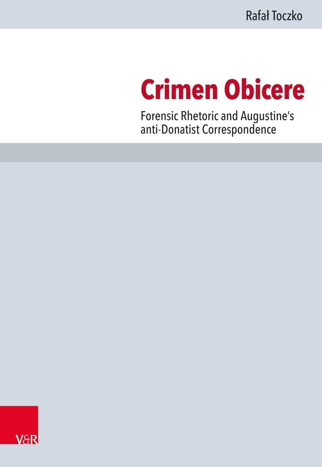 Cover: 9783525567227 | Crimen Obicere | Rafal Toczko | Buch | 232 S. | Englisch | 2020