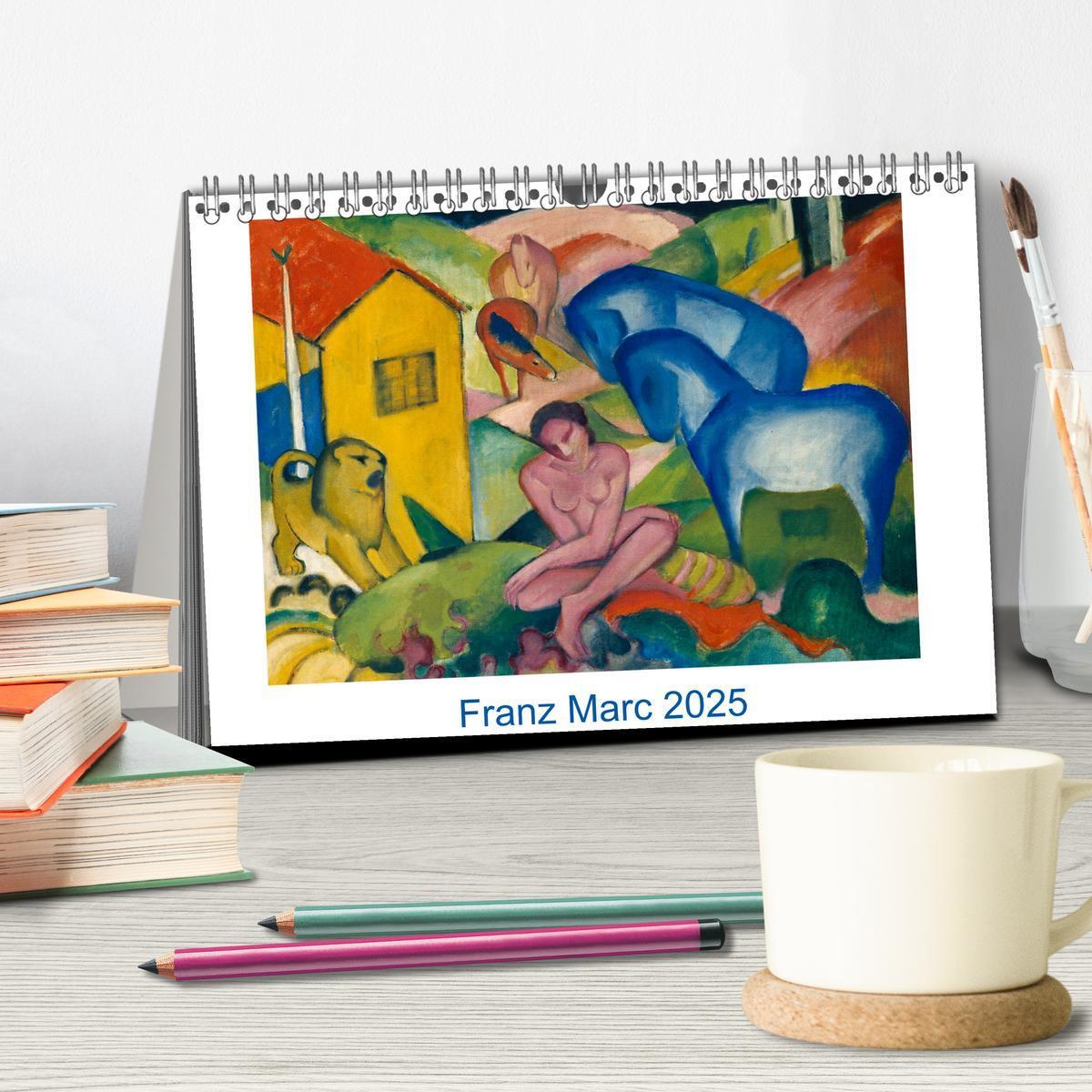 Bild: 9783435323555 | Franz Marc 2025 (Tischkalender 2025 DIN A5 quer), CALVENDO...