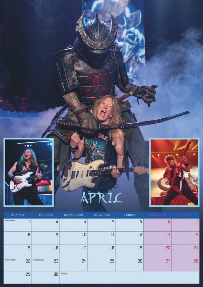 Bild: 9783840196744 | Iron Maiden Posterkalender 2025 | Kalender | Spiralbindung | 14 S.