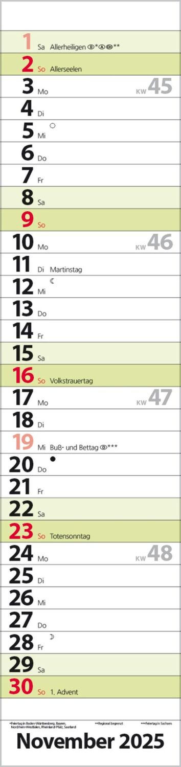 Bild: 9783731879626 | Streifenplaner Compact Grün 2025 | Verlag Korsch | Kalender | 13 S.