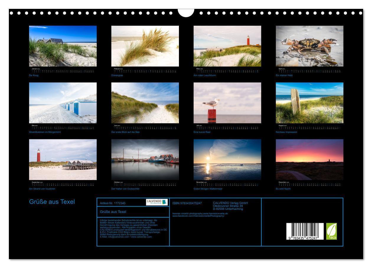 Bild: 9783435475247 | Grüße aus Texel (Wandkalender 2025 DIN A3 quer), CALVENDO...