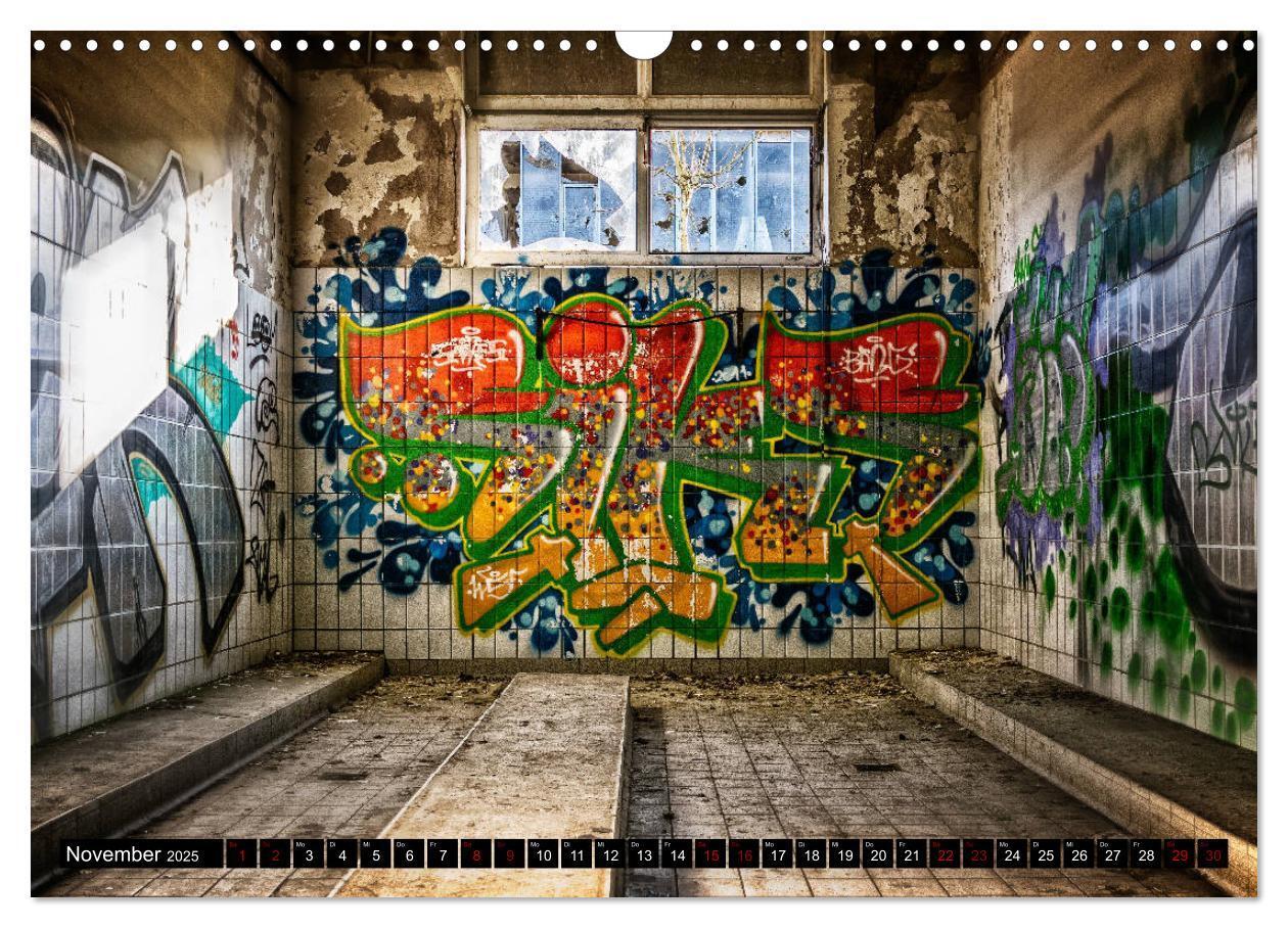 Bild: 9783435311217 | Lost Places Graffiti (Wandkalender 2025 DIN A3 quer), CALVENDO...