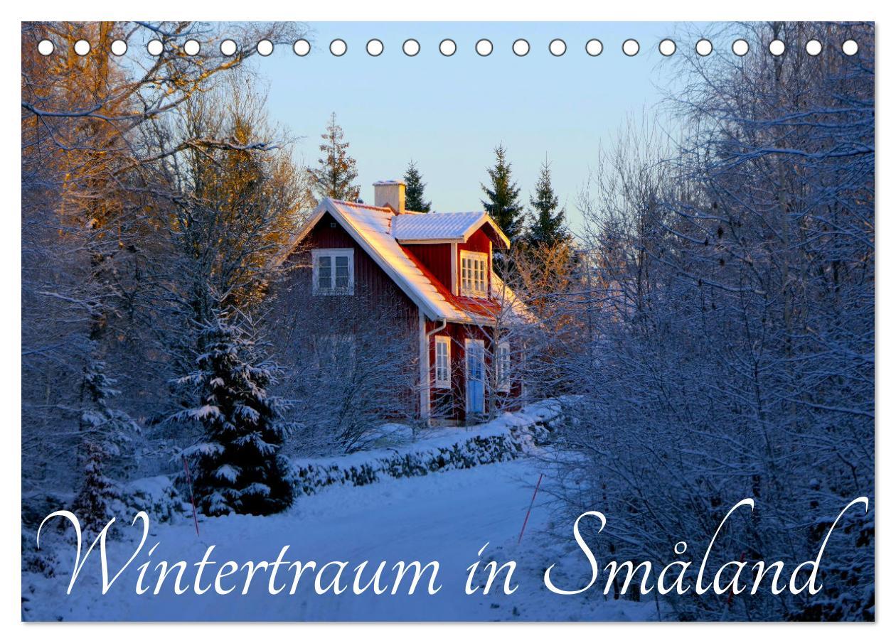 Cover: 9783383881107 | Wintertraum in Smaland (Tischkalender 2025 DIN A5 quer), CALVENDO...