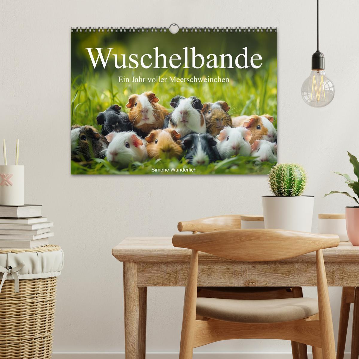 Bild: 9783383812293 | Wuschelbande - Ein Jahr voller Meerschweinchen (Wandkalender 2025...