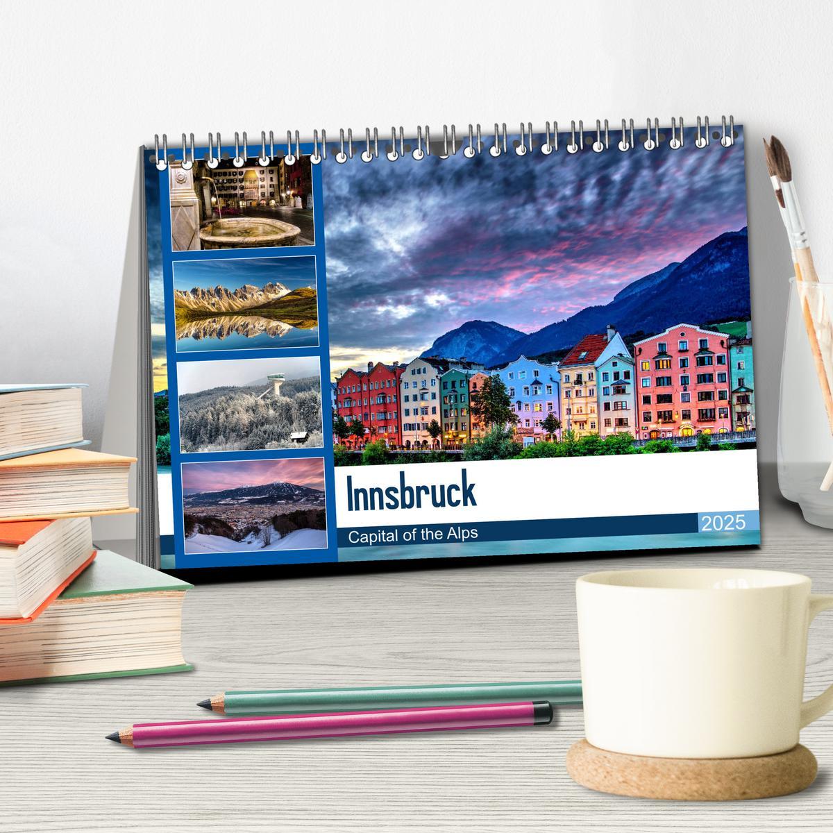 Bild: 9783435275878 | Innsbruck - Capital of the Alps (Tischkalender 2025 DIN A5 quer),...