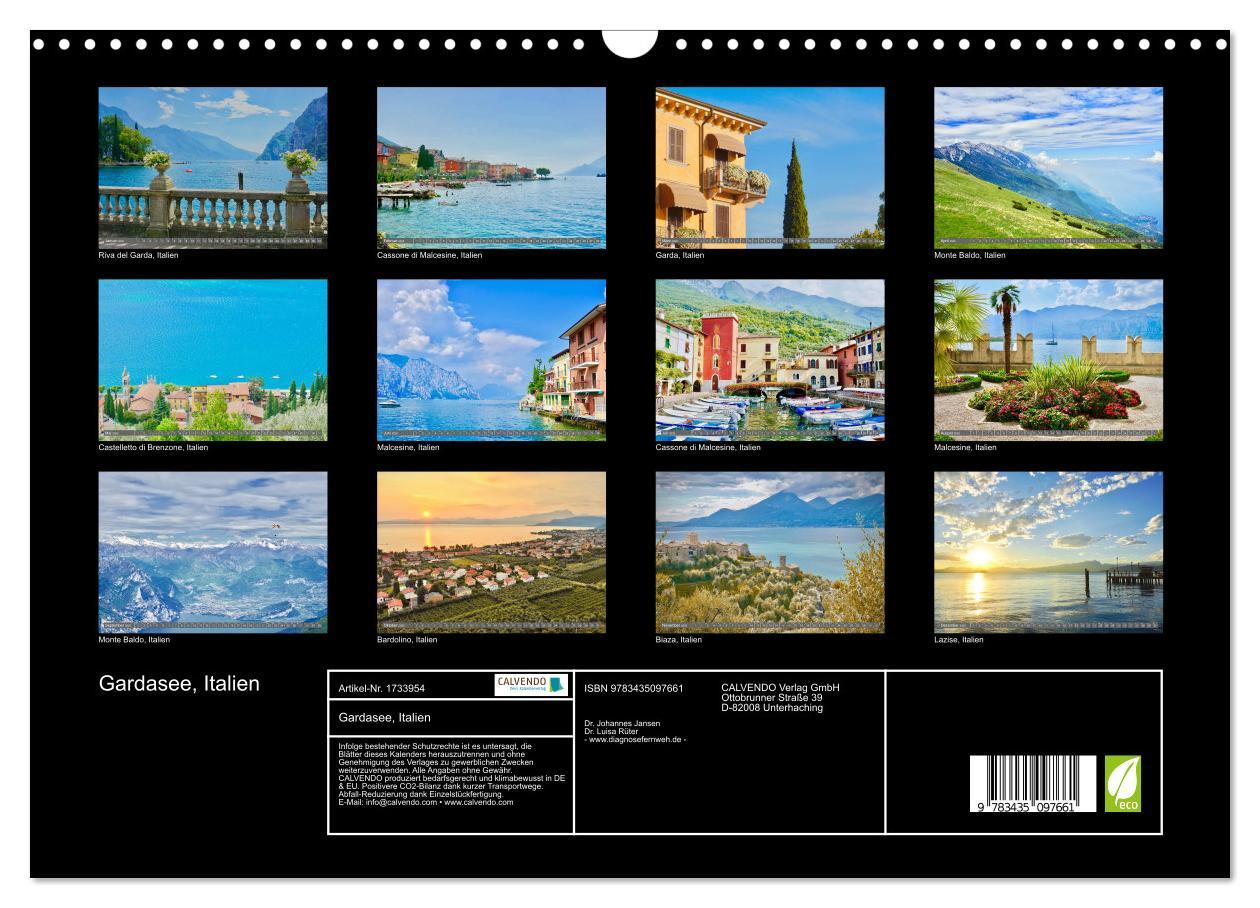 Bild: 9783435097661 | Gardasee, Italien (Wandkalender 2025 DIN A3 quer), CALVENDO...