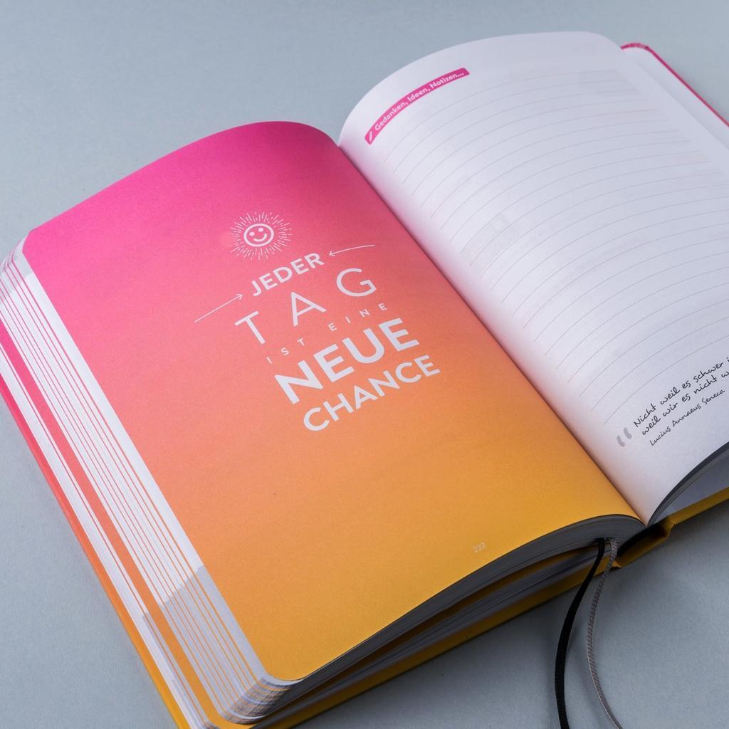 Bild: 9783000610332 | DRANBLEIBEN Erfolgsjournal, Sunny Pink | Matthias Hechler | Buch