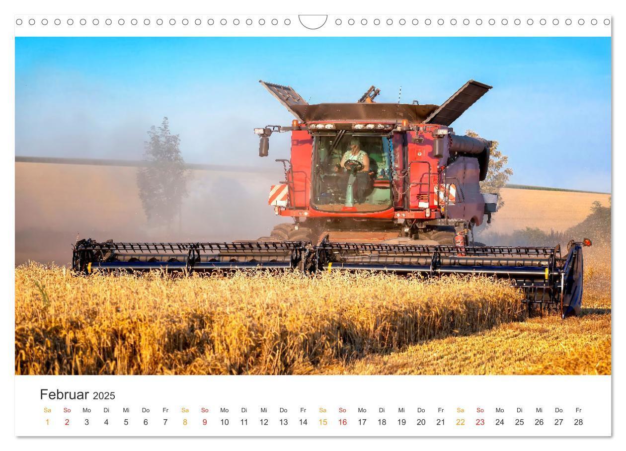 Bild: 9783383827990 | Mähdrescher - tolle Momente (Wandkalender 2025 DIN A3 quer),...