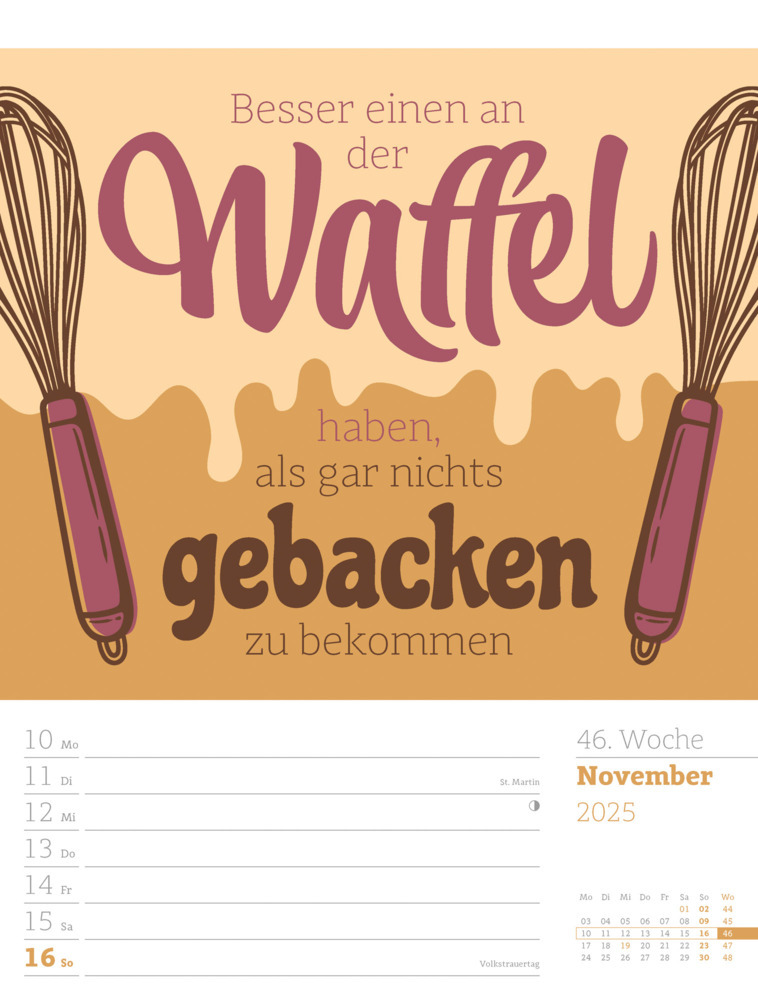 Bild: 9783838425955 | Klartext Sprüchekalender - Wochenplaner Kalender 2025 | Kunstverlag