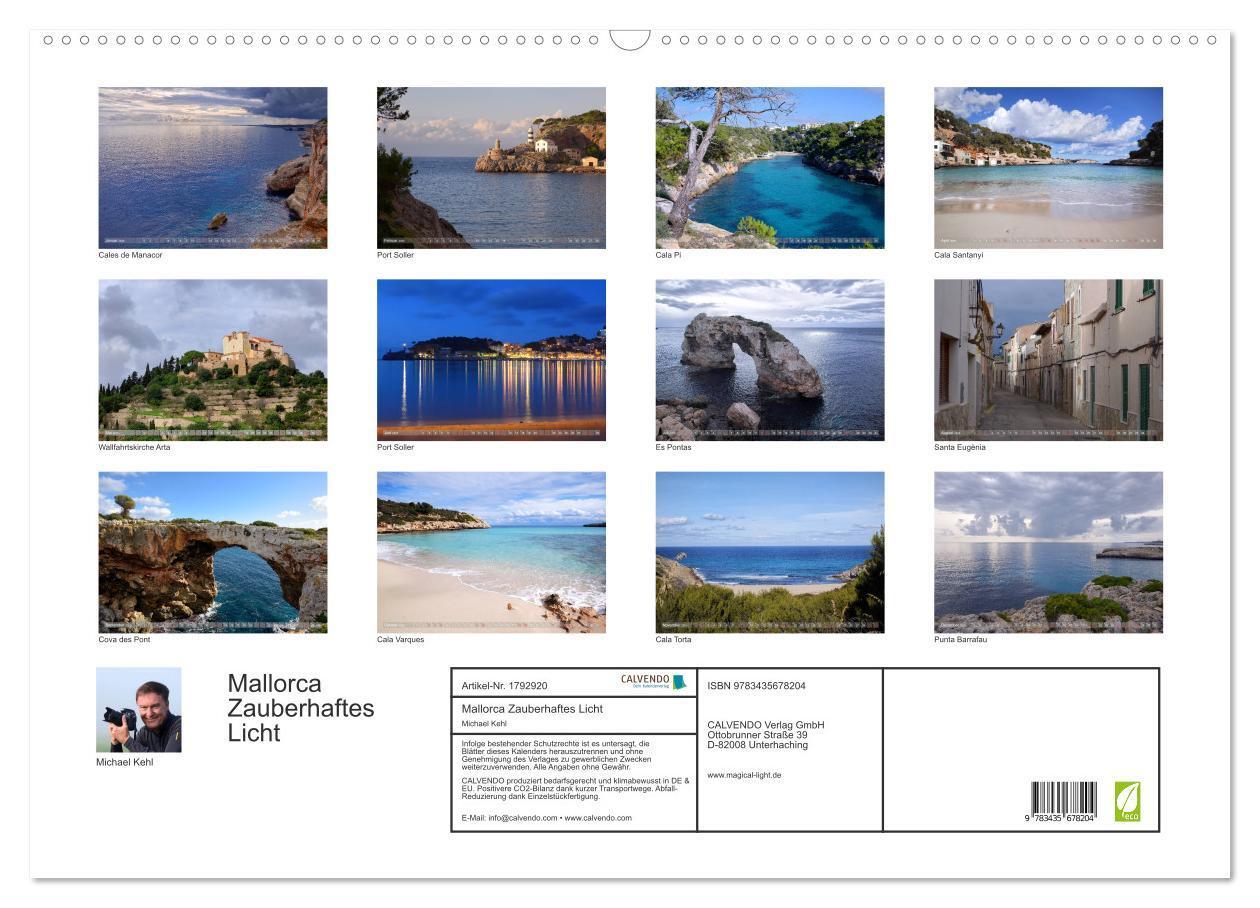 Bild: 9783435678204 | Mallorca Zauberhaftes Licht (Wandkalender 2025 DIN A2 quer),...