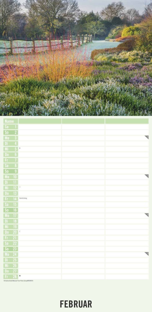 Bild: 4251732343262 | Alpha Edition - Gartenzauber 2025 Streifenplaner, 22x45cm, Kalender...