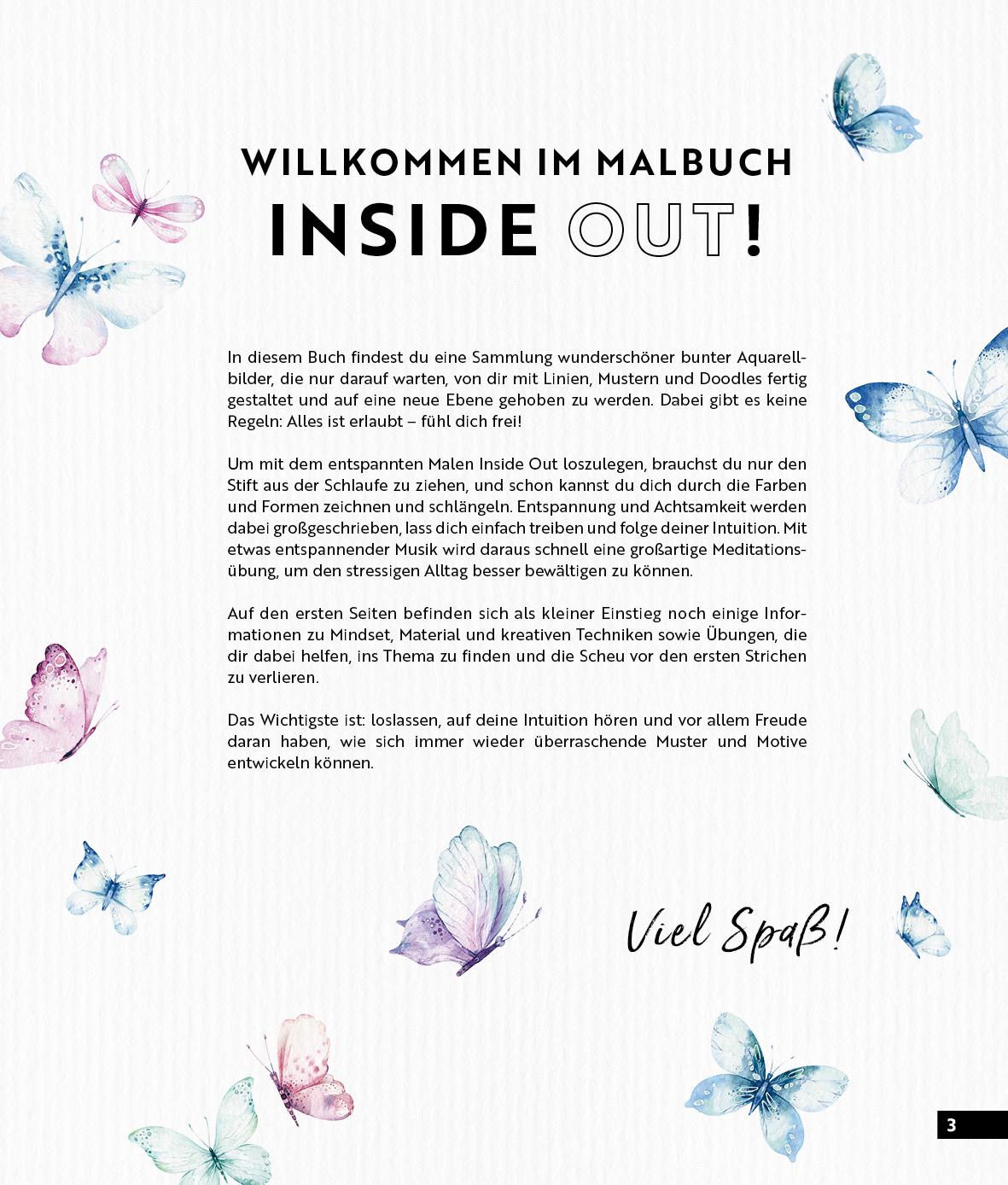 Bild: 9783745913583 | Malbuch Inside Out: Watercolor Blumen | Taschenbuch | 128 S. | Deutsch