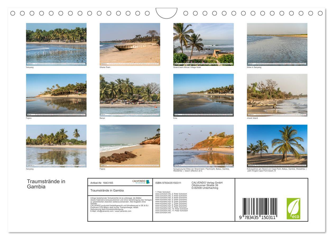 Bild: 9783435150311 | Traumstrände in Gambia (Wandkalender 2025 DIN A4 quer), CALVENDO...