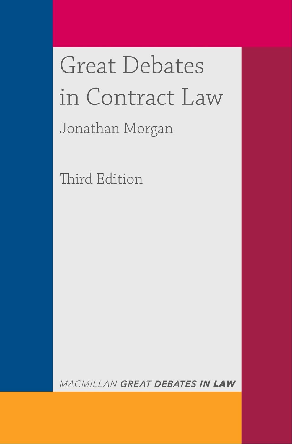 Cover: 9781352009989 | Great Debates in Contract Law | Jonathan Morgan | Taschenbuch | XXVIII