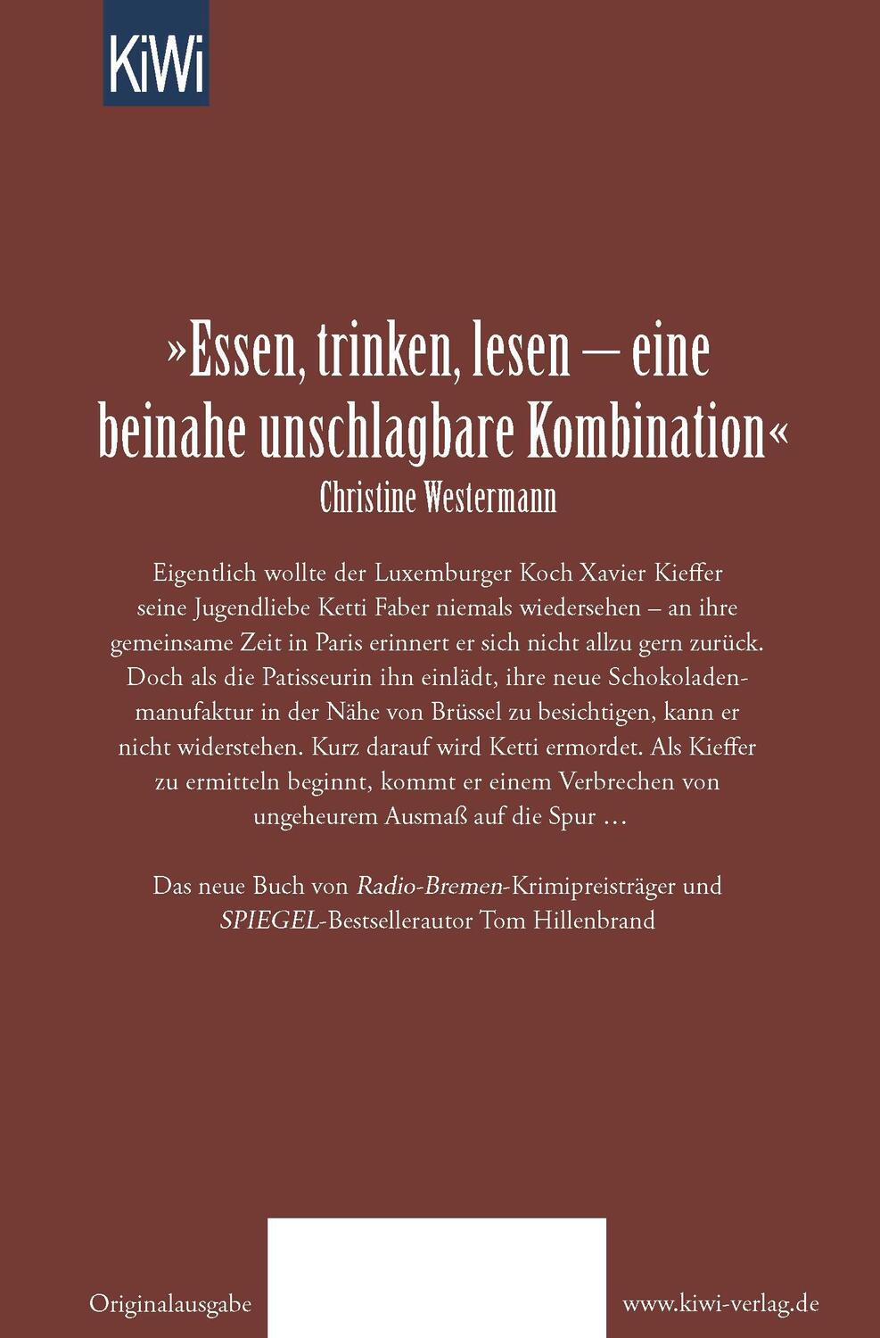 Rückseite: 9783462050738 | Bittere Schokolade | Ein kulinarischer Krimi Xavier Kieffer ermittelt