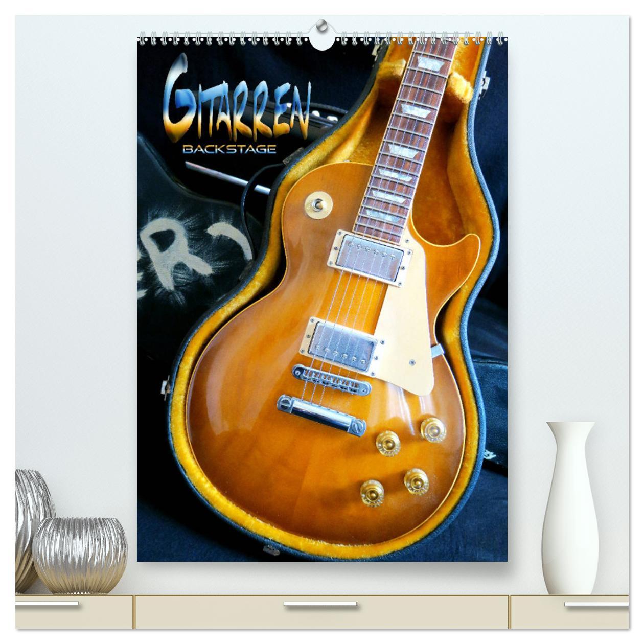 Cover: 9783435956371 | Gitarren backstage (hochwertiger Premium Wandkalender 2025 DIN A2...