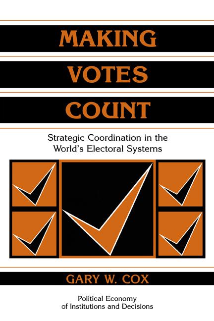 Cover: 9780521585279 | Making Votes Count | Gary W. Cox | Taschenbuch | Englisch | 2002