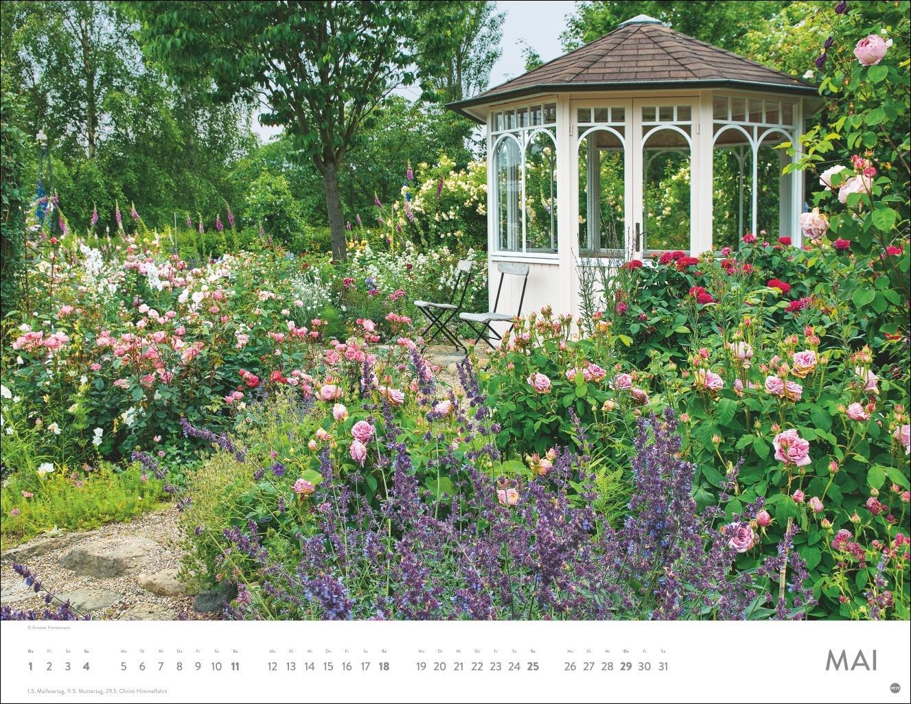 Bild: 9783756405046 | Gartenparadies Posterkalender 2025 | Heye | Kalender | Spiralbindung