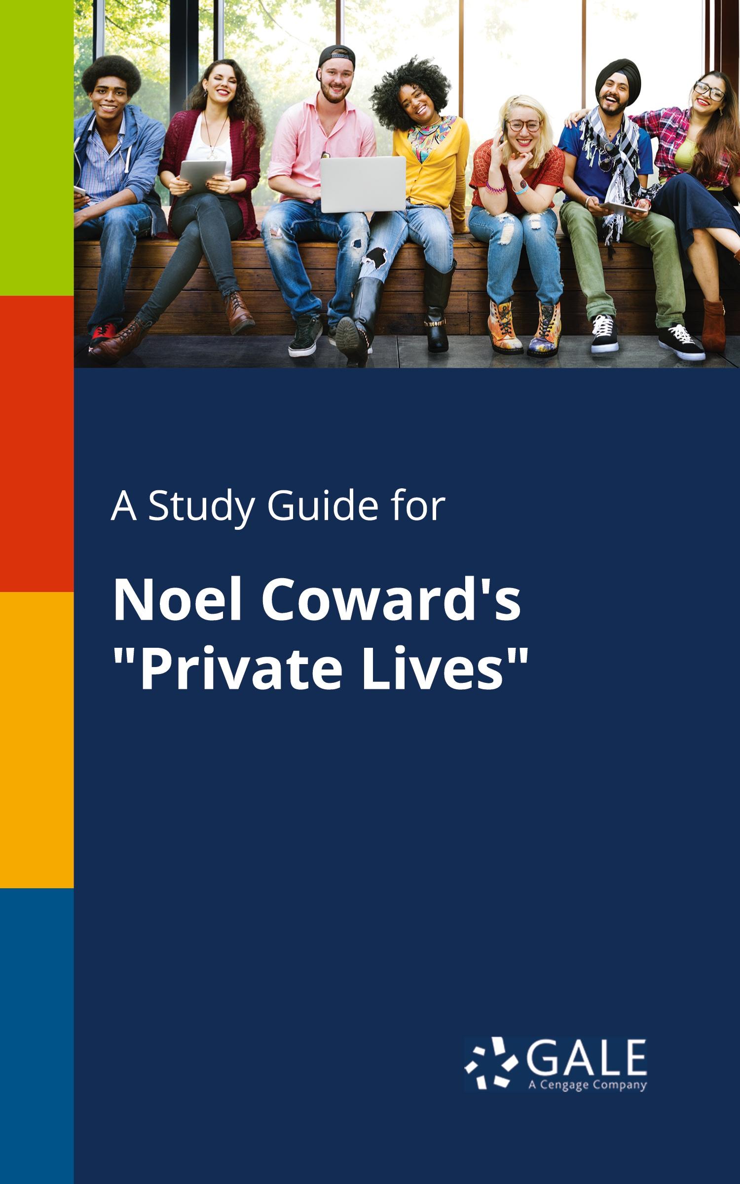 Cover: 9781375386630 | A Study Guide for Noel Coward's "Private Lives" | Gale | Taschenbuch