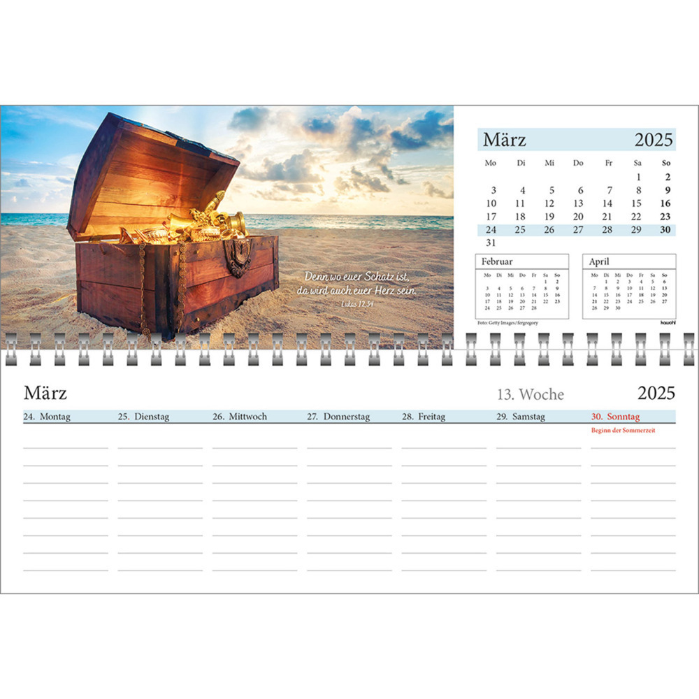 Bild: 9783754825457 | In deine Hand leg ich den Tag 2025 | Wochen-Tischkalender | Kalender