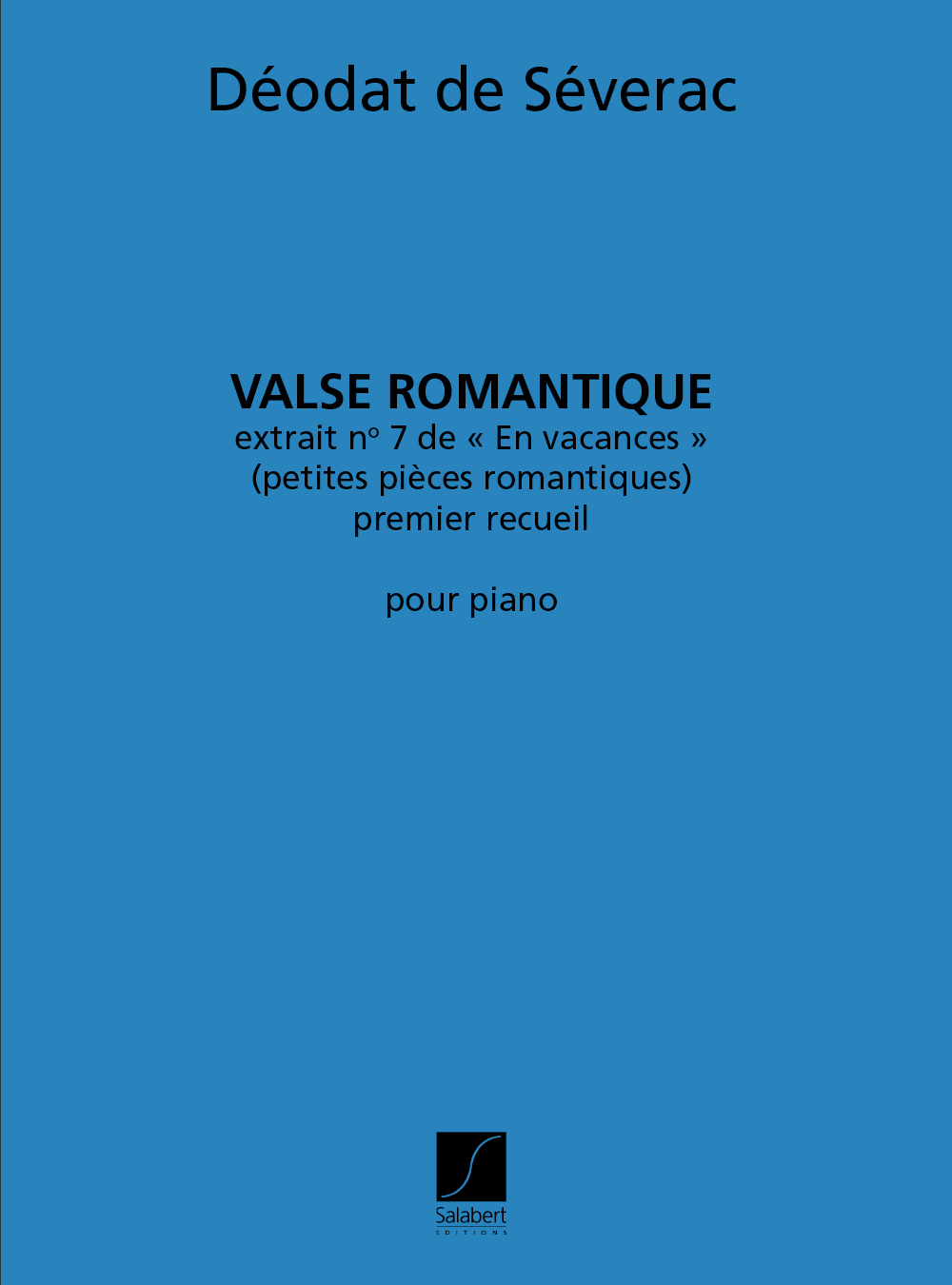 Cover: 9790048049123 | Valse Romantique, extrait no.7 de "En vacances" | Partitur